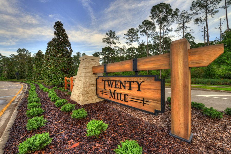 Twenty Mile Monument Sign at Nocatee in Ponte Vedra